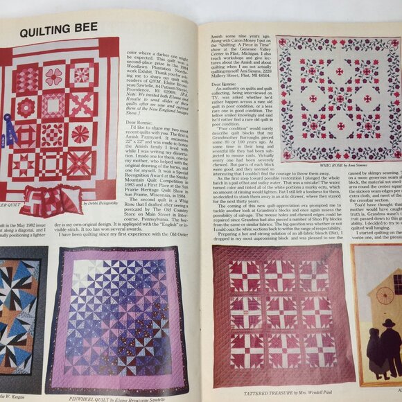 Vintage Quilters Newsletter Magazine Feb 1985 Issue 169 Quilt Patterns Victorian - Picture 7 of 9